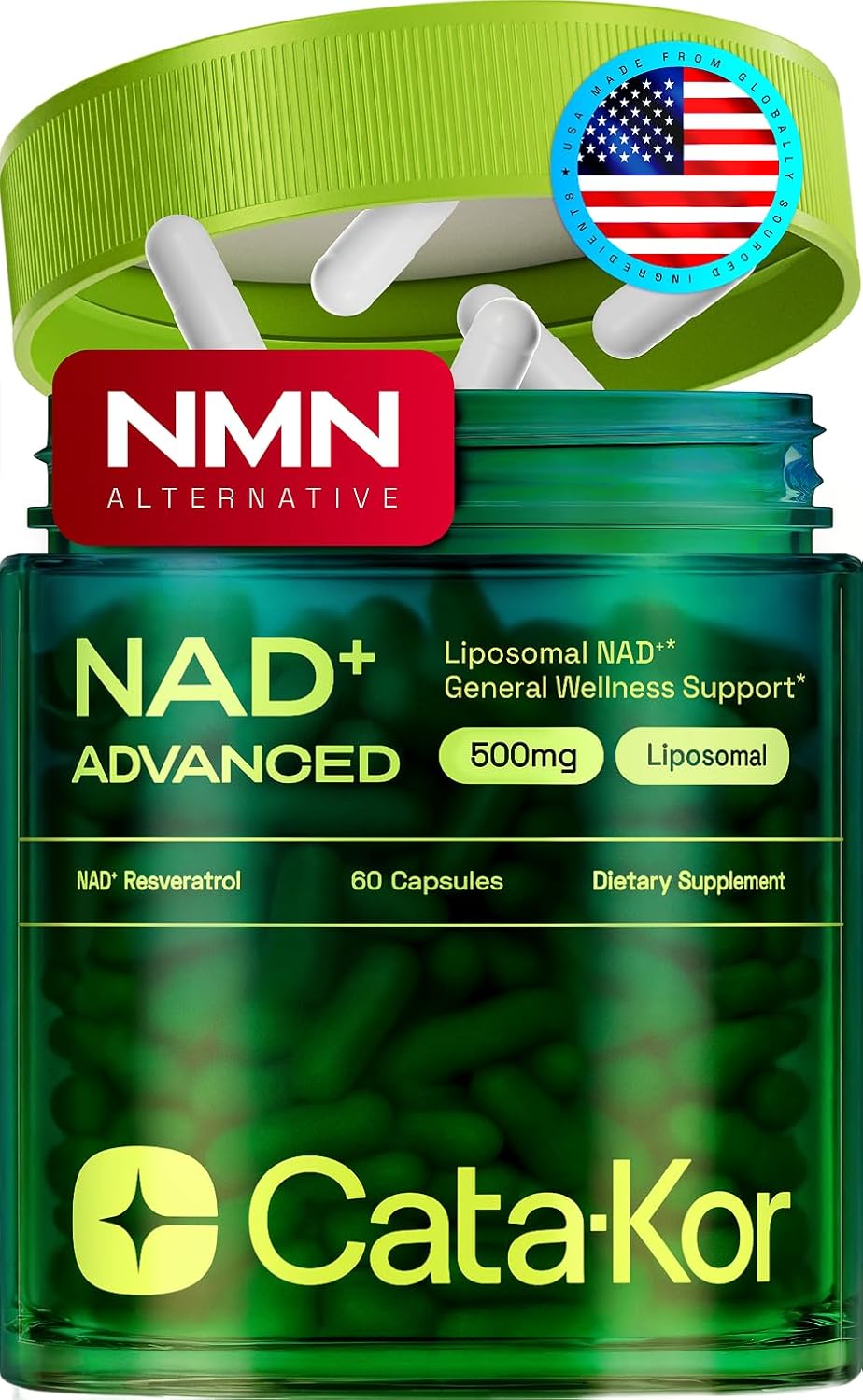 Combinación avanzada de NAD⁺ y resveratrol para acompañar tu estilo de vida.