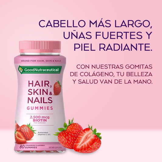 Colágeno en gomitas Hair, Skin & Nails